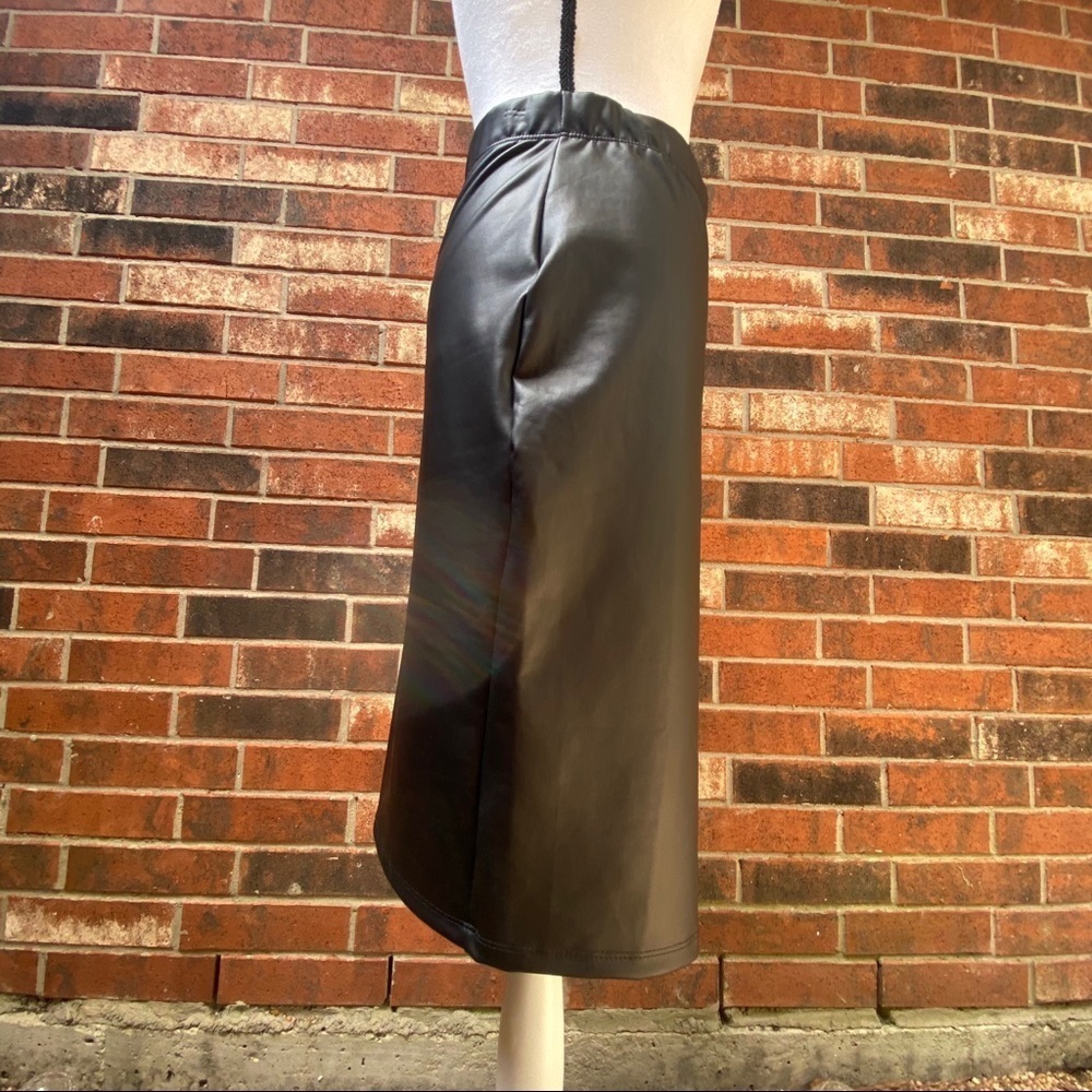 11. Honey and Lace Vegan Faux Leather Pleather Skirt - Picture 6 of 11